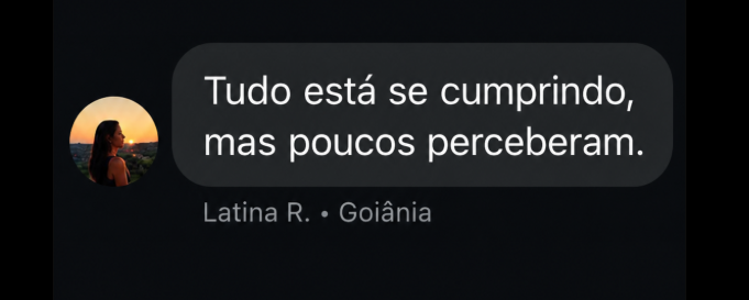 Mensagem de Latina R. - Goiânia